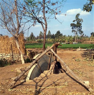 Helwan, Egypt; traditional Egyptian waterwheel