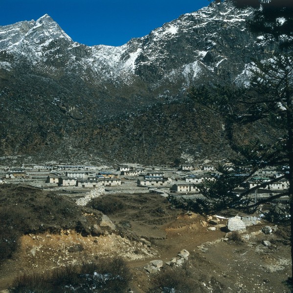 Nepal; Kunde village with its hospital, 1986