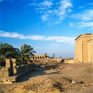 view Upper Egypt, sacred lake, sanatorium and birth house