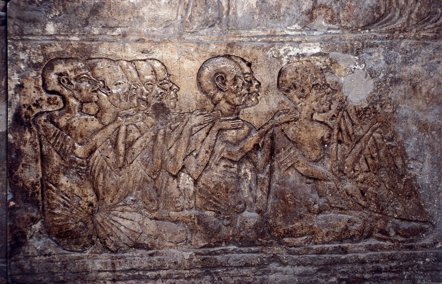 Egyptian wall relief, taken 1989