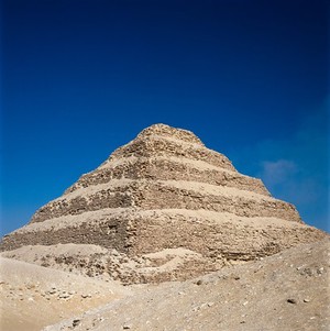 view Step Pyramid at Saqqare, Egypt