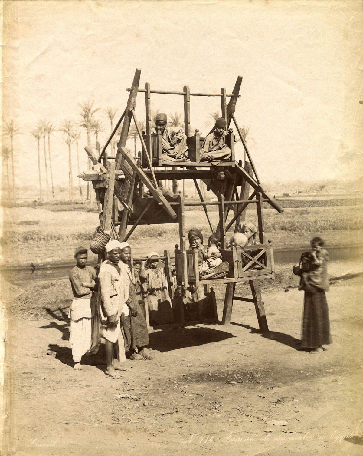 Ferris wheel, 1890's, Egypt