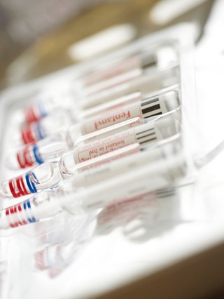 Vials of drug solution