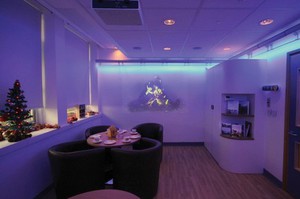 view Multi-sensory dayroom. Dementia care. NHS Trust, UK.