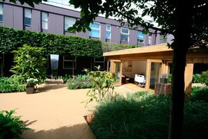 view Garden Room. Palliative care. NHS Trust, UK