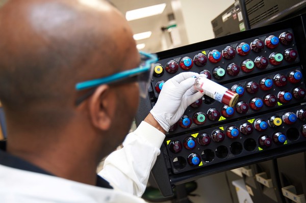 Young male scientist in a laboratory