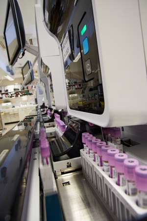 view Samples in a laboratory