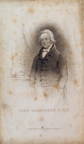 John Abernethy. Stipple engraving after C. Penny.