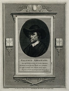 Galenus Abrahamsz. Line engraving by J. C. Philips after himself.