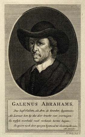 Galenus Abrahamsz. Line engraving by J. C. Philips.