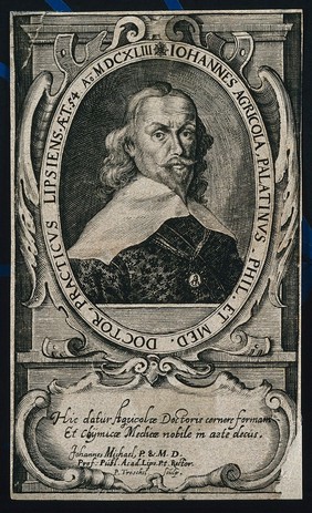 Johannes Agricola. Line engraving by P. Tröschel.