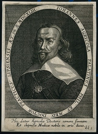 Johannes Agricola. Line engraving by K. Ammon, 1650.