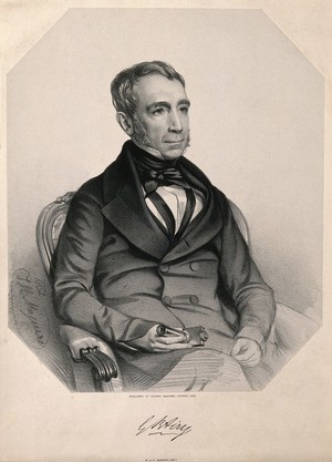 view Sir George Biddell Airy. Lithograph by T. H. Maguire, 1852.