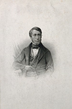 view Sir George Biddell Airy. Stipple engraving [by G. Cook].