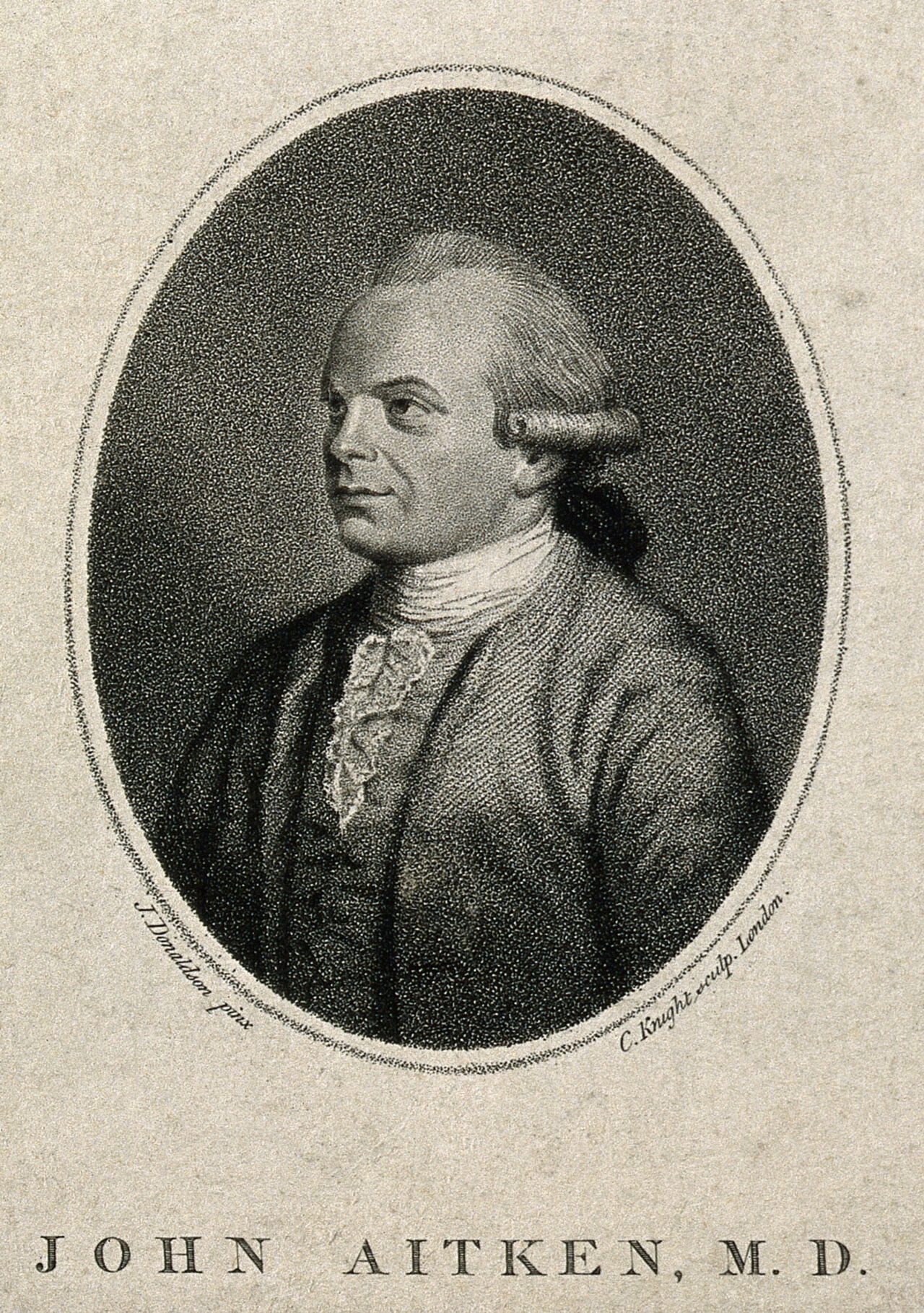 John Aitken. Stipple engraving by C. Knight after J. Donaldson., by John Donaldson
