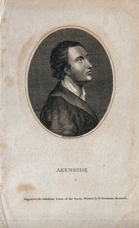 Mark Akenside. Line engraving by Kirkwood & sons.