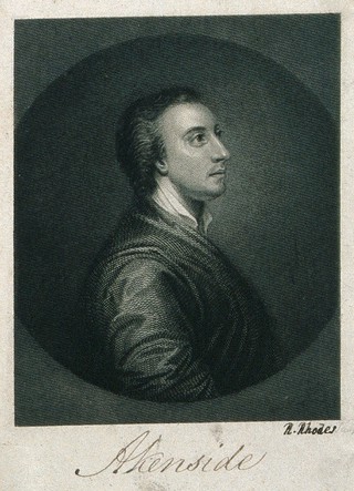 Mark Akenside. Line engraving by R. Rhodes.