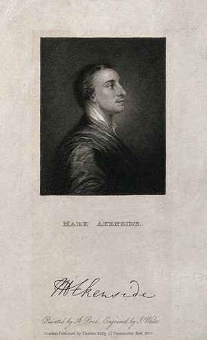 view Mark Akenside. Stipple engraving by J. White after A. Pond.