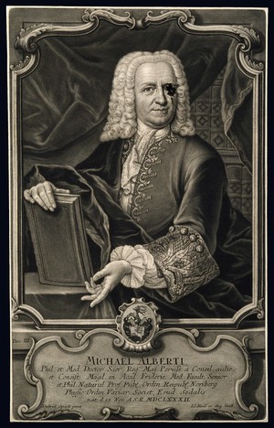 view Michael Alberti. Mezzotint by J. J. Haid after Gabriel Spizel.