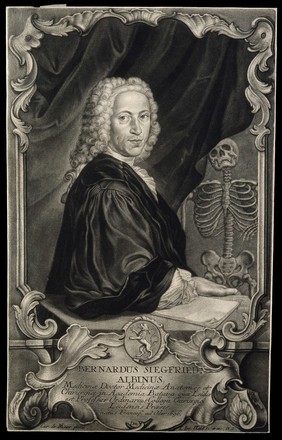Bernhard Siegfried Albinus. Mezzotint by J. J. Haid after C. de Moor.