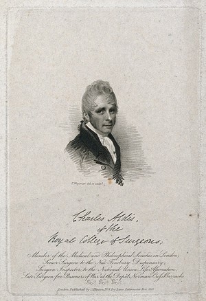 view Sir Charles Aldis. Stipple engraving by T. Wageman after himself.