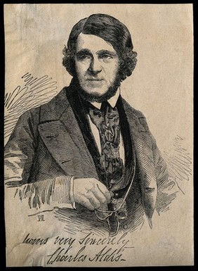 Charles James Berridge Aldis. Wood engraving by "W H A" (?).