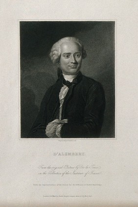 Jean le Rond d'Alembert. Stipple engraving by W. Hopwood after M. de la Tour.