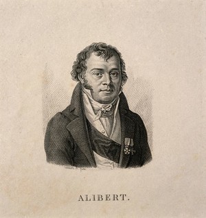 view Jean Louis Alibert. Stipple engraving by Lambert le jeune.