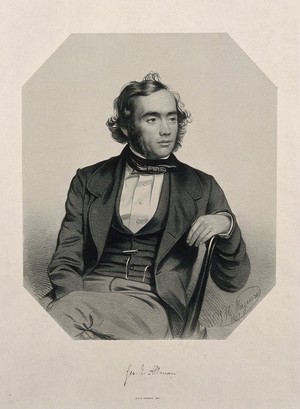 view George James Allman. Lithograph by T. H. Maguire, 1851, after himself.