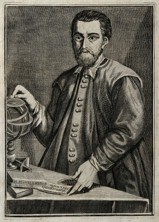 Prospero Alpino. Line engraving after R. Blokhuysen.