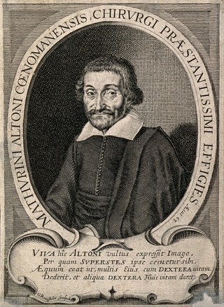 Mathurin Altoni. Line engraving by G. Rousselet.