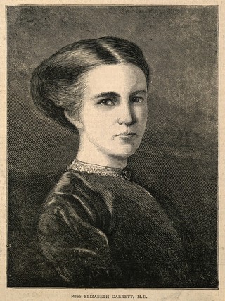 Elizabeth Garrett Anderson. Wood engraving.