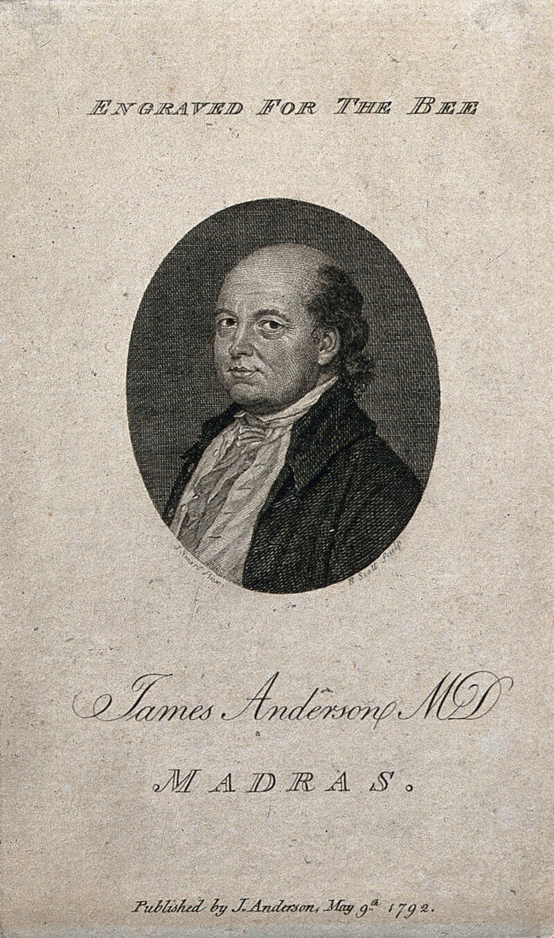 James Anderson. Line engraving by R. Scott after J. Smart., by John Smart