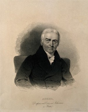 view Matthew Joseph Anker. Lithograph by J. Kriehuber.