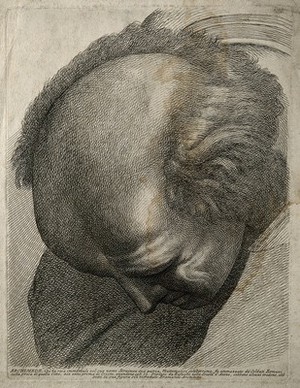 view Archimedes Siracus. Line engraving after Raphael Sanzio.