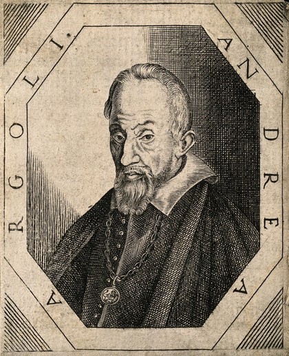Andrea Argoli. Line engraving, 1666.
