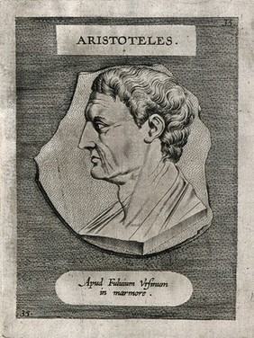 Aristotle. Line engraving after P. P. Rubens.