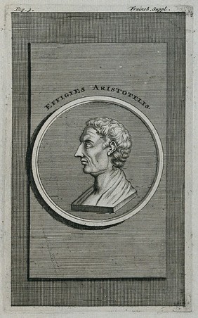 Aristotle. Line engraving by Freinsh [?] after Rubens.