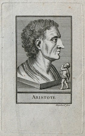 Aristotle. Line engraving by A.(?) Blanchard after P. P. Rubens.