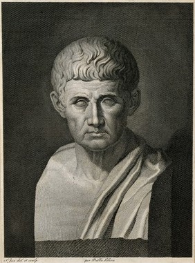 Aristotle. Line engraving by S. Jesi.