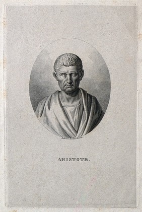 Aristotle. Stipple engraving by A. Tardieu.