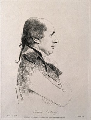 view Charles Armstrong. Soft-ground etching by W. Daniell after G. Dance.