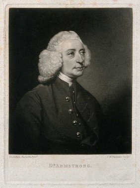 John Armstrong. Mezzotint by S. W. Reynolds after Sir J. Reynolds.