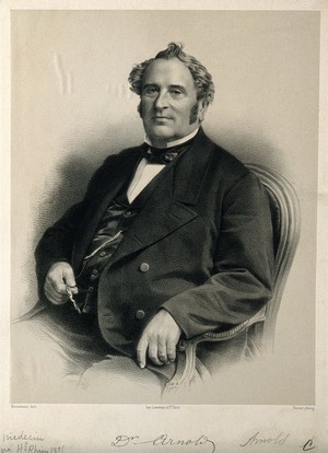 view Friedrich Arnold. Lithograph by C. Bornemann, 1873, after P.L. Pierson.