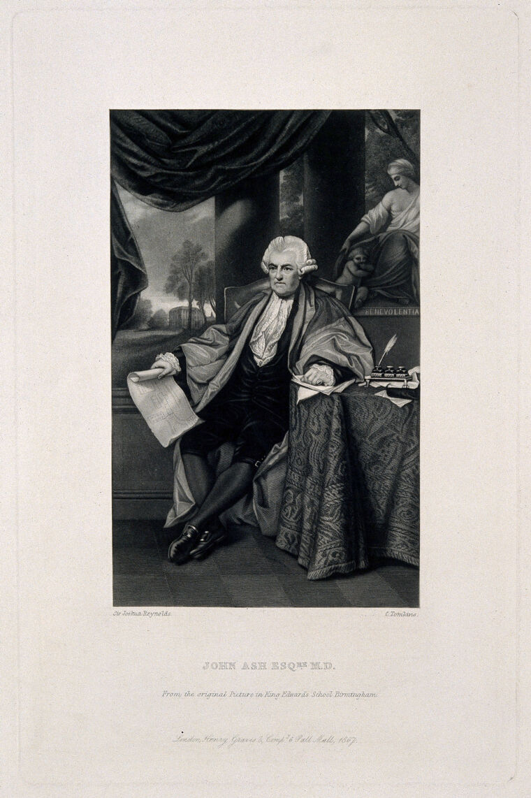 John Ash. Mezzotint by C. Tompkins, 1867, after Sir J. Reynolds. Collection