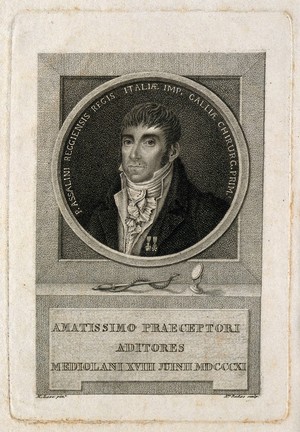 view Paul Assalini. Stipple engraving by A. Rados after M. Lose.