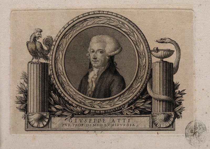 Giuseppe Atti. Engraving by F. Rosaspina., by Francesco Rosaspina