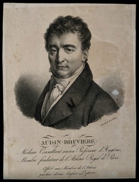 Joseph Marie Audin Rouvière. Lithograph by A. Cornillon.