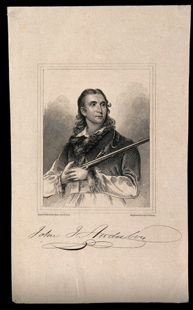 Jean Jacques Audubon. Line engraving by C. Wands after J. Syme.