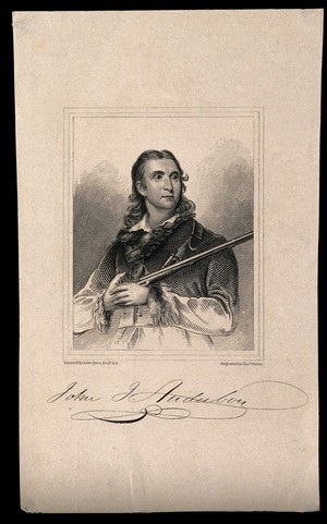 view Jean Jacques Audubon. Line engraving by C. Wands after J. Syme.